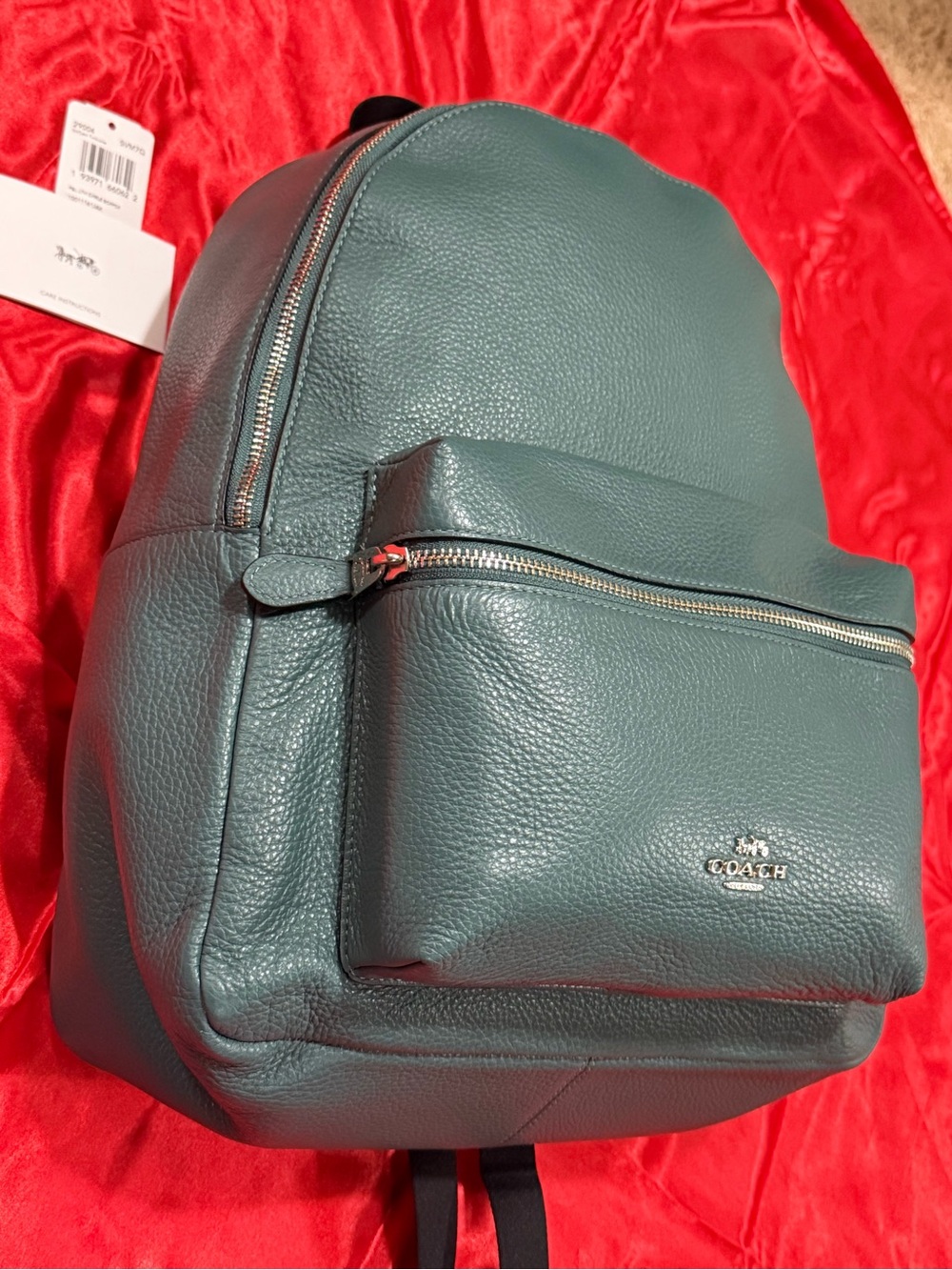 WOW POSHMARK - Authentic NWT Coach Pebbled Leather Turquoise Backpack